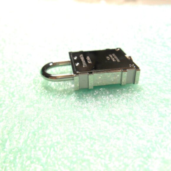 NEW! Tiffany & Co Atlas Lock Watch Pendant Charm Swiss SS 4 Necklace Bracelet - Picture 4 of 4